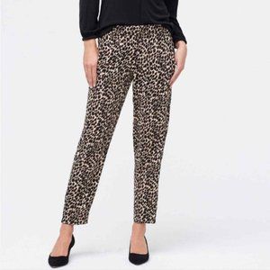 J.Crew Leopard Animal Print Trousers Pant Size 2
